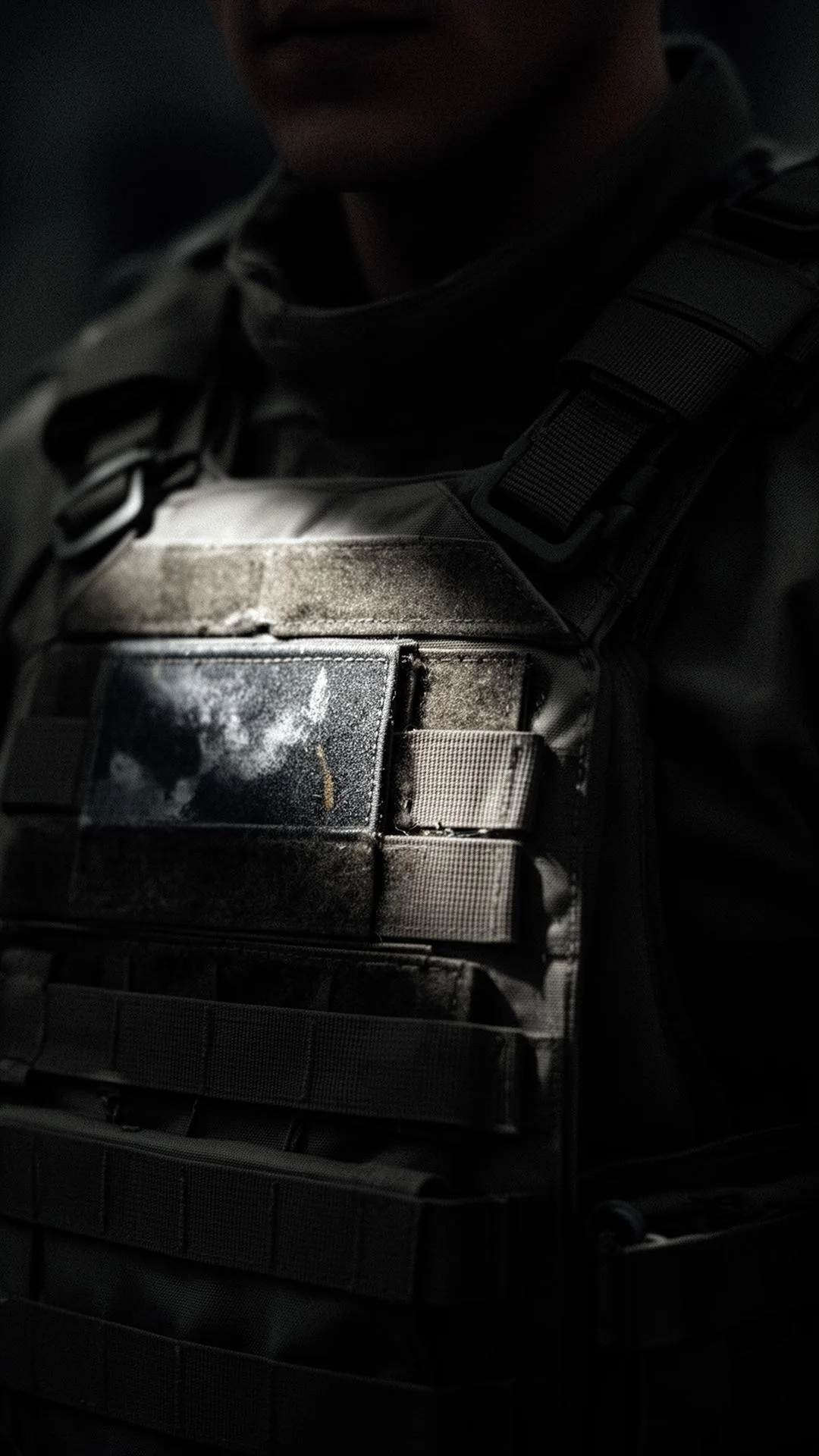 Body-worn medical identity device carried on the soldier, readable without infrastructure